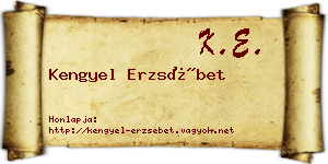 Kengyel Erzsébet névjegykártya